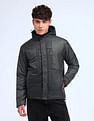 Flying Machine Regular Fit Solid Padded Jacket