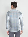Arrow Sports Point Collar Tartan Check Casual Shirt