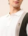 U.S. Polo Assn. Denim Co. Colourblocked Pure Cotton Polo Shirt