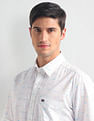 Arrow Sports Abstract Print Slim Shirt