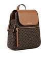 Calvin Klein Monogram Print Garnet Backpack