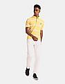 U.S. Polo Assn. Button Down Collar Rugby Stripe Polo Shirt