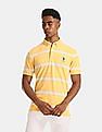 U.S. Polo Assn. Button Down Collar Rugby Stripe Polo Shirt