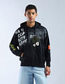 Flying Machine Graphic Printed Oversized Kidult Sweatshirt