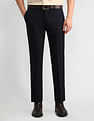 Arrow Slim Fit Solid Trousers