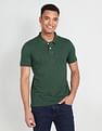 Flying Machine Short Sleeve Solid Polo Shirt