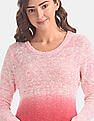 U.S. Polo Assn. Women Ombre Patterned Knit Sweater