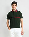 Arrow Sports Contrast Collar Striped Polo Shirt