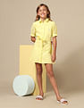 U.S. Polo Assn. Kids Girls Schiffli Shirt Dress