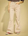 Flying Machine Women High Rise Extreme Flared Jeans