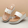 U.S. Polo Assn. Women Toe Separator Alessia Wedge Sandals