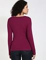 Calvin Klein Jeans Slim-Fit Rayon Keyhole Neck Top