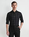 Arrow Newyork Windowpane Check Slim Fit Shirt