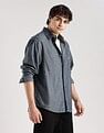 Calvin Klein Jeans Solid Relaxed-Fit Denim Woven Shirt