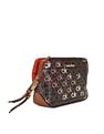 Calvin Klein Jeans Women Brown Monogram Lucy Crossbody Bag