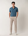 Arrow Solid Pure Cotton Polo Shirt