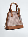 U.S. Polo Assn. Women Geometric Print Structured Handbag