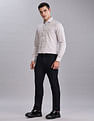 Tommy Hilfiger Regular-Fit Textured Mid Rise Trousers