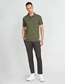 Flying Machine Solid Pique Polo Shirt