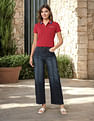 U.S. Polo Assn. Women Regular Fit Solid Polo Shirt