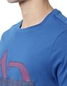 AD by Arvind Crew Neck Brand Print Cotton T-Shirt