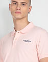 Flying Machine Solid Pique Polo Shirt