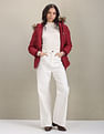 U.S. Polo Assn. Women Solid Hooded Puffer Jacket