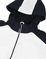 Arrow Sports Hooded Colour Block Jacket