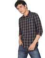 Flying Machine Tartan Check Pure Cotton Shirt