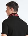 Flying Machine Logo Applique Pique Polo Shirt