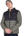Flying Machine Colour Block Quilted Jacket