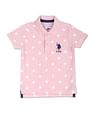 U.S. Polo Assn. Kids Graphic Print Cotton Polo Shirt