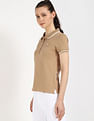 Tommy Hilfiger Solid Slim Fit Cotton Polo Shirt
