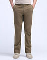 Flying Machine F-Jango Straight Fit Mid Rise Trousers