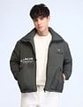 Flying Machine Relaxed Fit Printed Padded Jacket