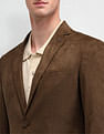 Arrow Zero Calorie Slim Fit Knitted Suede Blazer