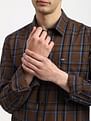 Arrow Sports Plaid Twill Casual Shirt