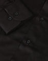 Tommy Hilfiger Men Black Jaquard Patterned Weave Formal Shirt