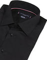 Tommy Hilfiger Men Black Jaquard Patterned Weave Formal Shirt