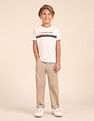 U.S. Polo Assn. Kids Boys Regular Fit Horizontal Striped T-Shirt