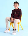 U.S. Polo Assn. Kids Printed Crew Neck Sweater