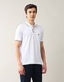 Arrow Sport Textured Pure Cotton Polo Shirt