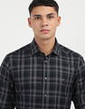 Tommy Hilfiger Large Melange Slim Fit Checked Shirt