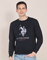U.S. Polo Assn. Crew Neck Logo Print Sweatshirt