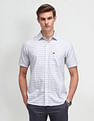 Arrow Sport Micro Checked Cotton Shirt
