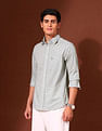 U.S. Polo Assn. Geometric Printed Tailored Fit Shirt