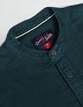 U.S. Polo Assn. Denim Co. Mandarin Collar Overdyed Solid Shirt