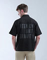 Flying Machine Gingham Checked Oversized Fit Digitopia Shirt