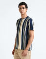 Flying Machine Vertical Stripe Cotton T-Shirt