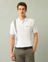 Arrow Sport Vertical Striped Regular Fit Polo Shirt